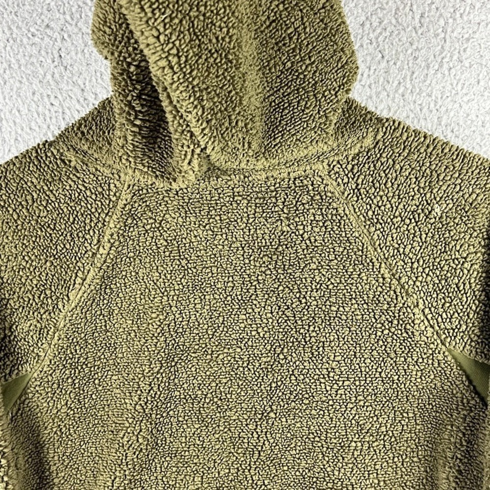 Nike Womens Small Sherpa Thermal Hoodie AR7404 395 Olive Green Standard Fit - Picture 6 of 12